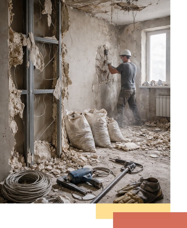 Профессиональный демонтаж зданий и конструкций в Кохме