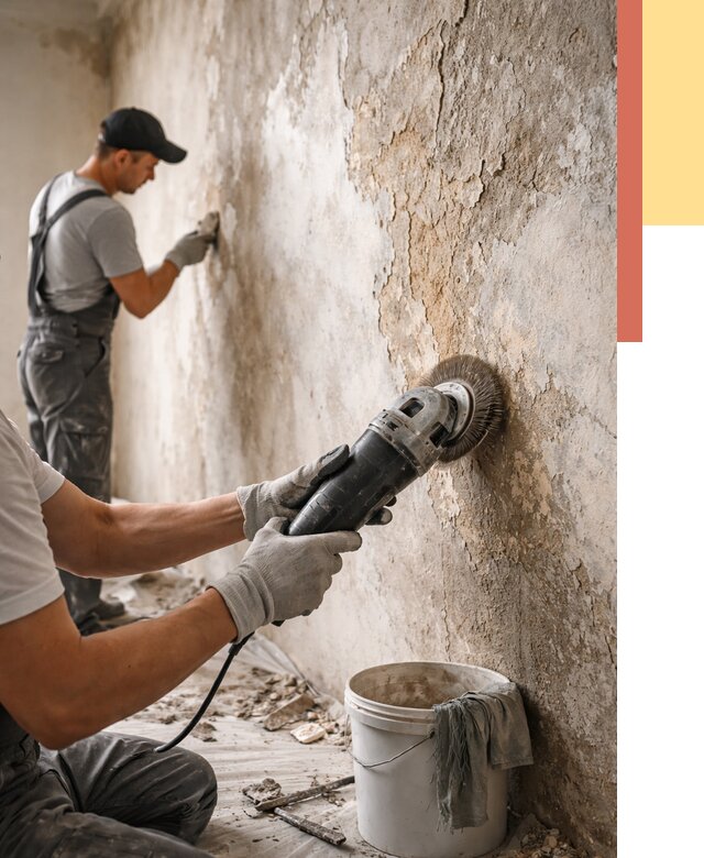 Снятие и удаление краски со стен в Кохме от 2181 руб. — ОТДЕЛОЧНИК-Кхм