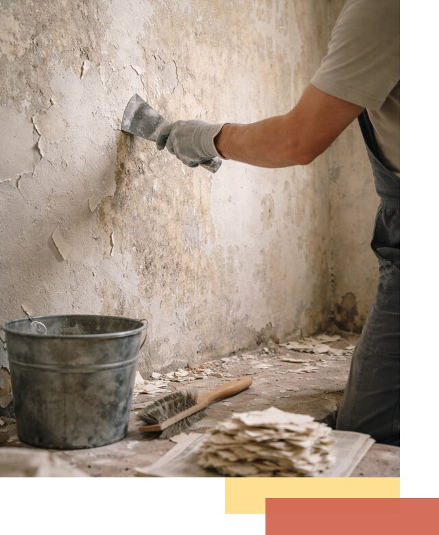 Удаление старой краски со стен в Кохме качественно и быстро