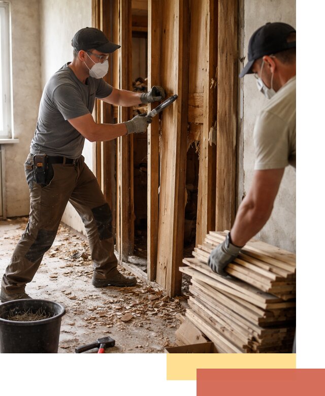 Демонтаж деревянных перегородок в Кохме быстро и аккуратно