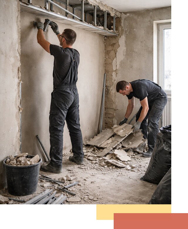 Демонтаж короба из гипсокартона в Кохме быстро и аккуратно