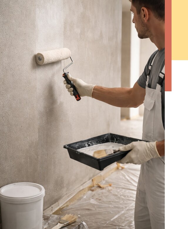 Грунтовка стен в Кохме от 2285 руб. м2 — быстро, недорого, с материалом | ОТДЕЛОЧНИК-Кхм