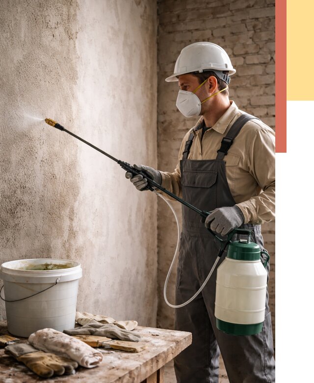 Антисептическая обработка стен в Кохме от 1247 руб. — быстро и недорого | ОТДЕЛОЧНИК-Кхм