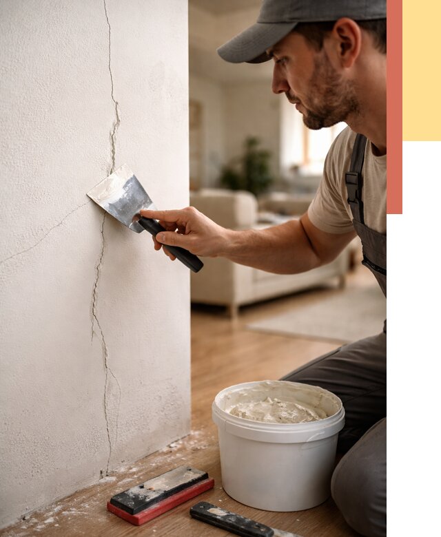 Заделка трещин и сколов в Кохме от 2545 руб. — быстро и недорого | ОТДЕЛОЧНИК-Кхм