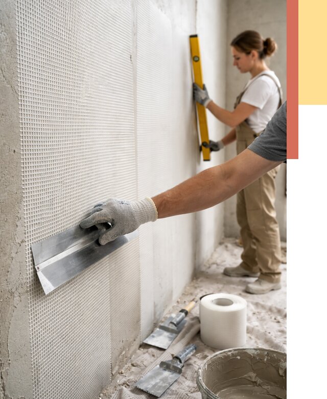 Армирование стен стеклосеткой в Кохме от 3324 руб. под ключ | ОТДЕЛОЧНИК-Кхм