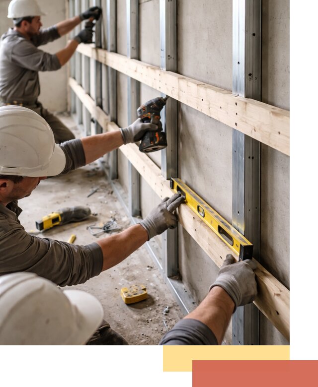 Устройство обрешетки под панели в Кохме