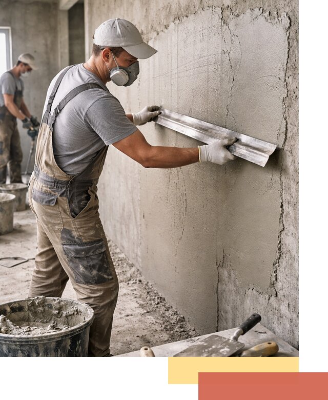 Штукатурка бетонных стен в Кохме качественно и долговечно