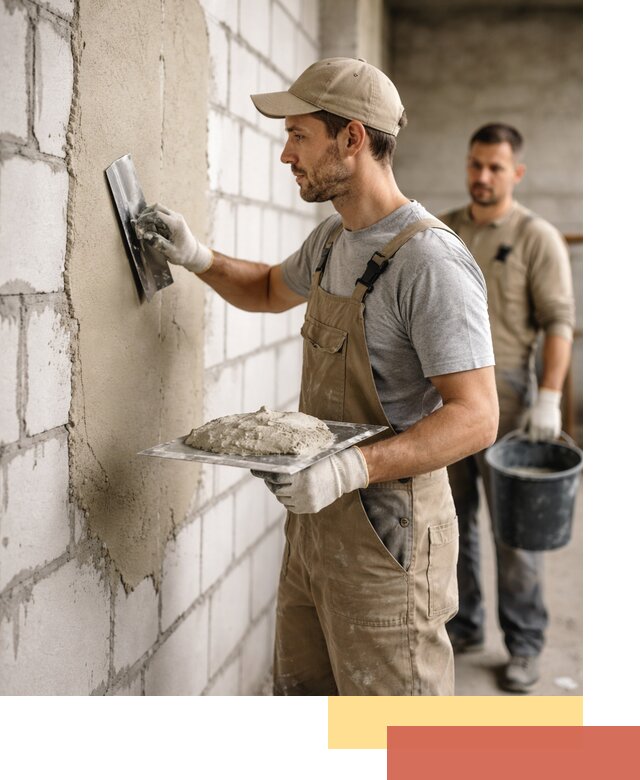 Штукатурка стен из газобетона в Кохме под ключ