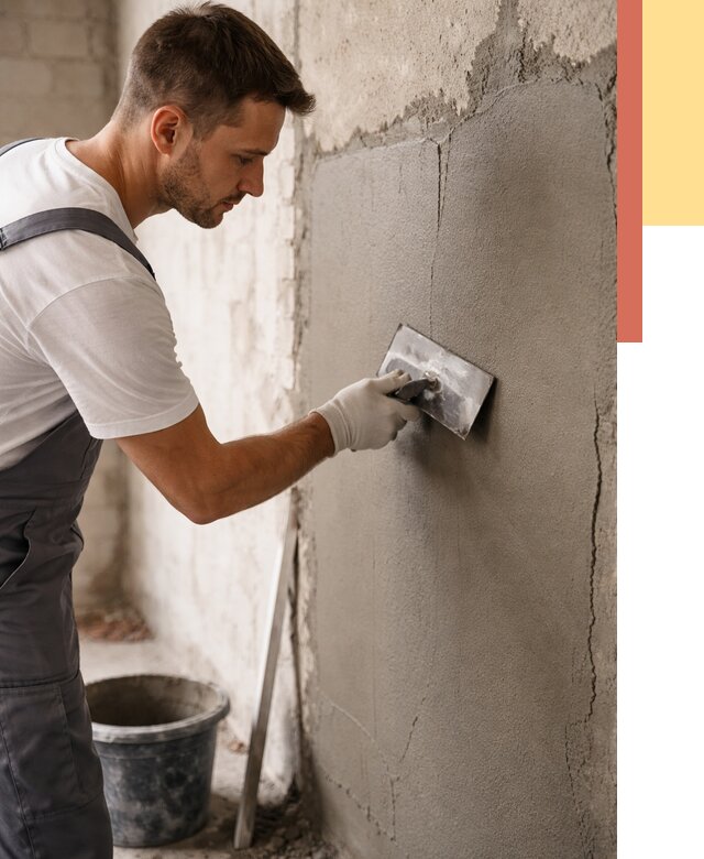 Штукатурка стен под плитку в Кохме от 4363 руб./м2 — выравнивание под плитку | ОТДЕЛОЧНИК-Кхм