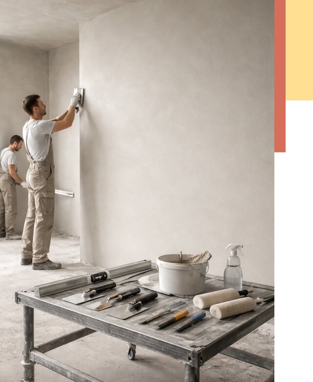 Штукатурка стен под покраску в Кохме от 4675 руб./м² — качественно и недорого | ОТДЕЛОЧНИК-Кхм