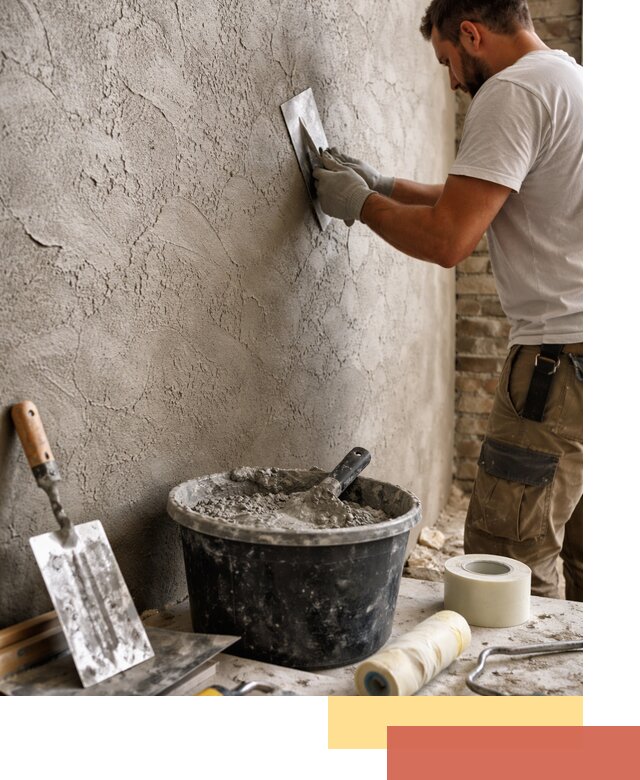 Декоративная штукатурка лофт в Кохме — отделка стен и потолков