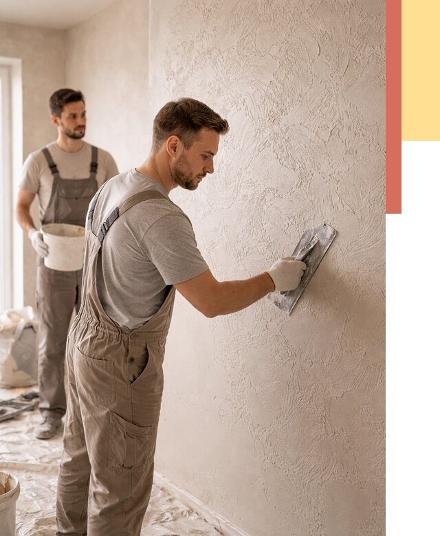 Фактурная штукатурка стен в Кохме от 4363 руб./м² — заказать под ключ | ОТДЕЛОЧНИК-Кхм