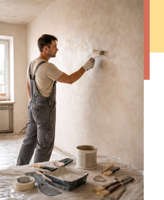 Нанесение лессирующей краски по декоративке в Кохме от 1818 руб. | ОТДЕЛОЧНИК-Кхм