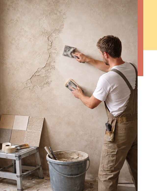 Ремонт декоративной штукатурки в Кохме от 4675 руб. под ключ | ОТДЕЛОЧНИК-Кхм