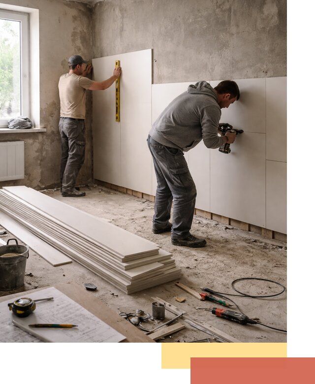 Монтаж ПВХ панелей на стены в Кохме качественно и быстро