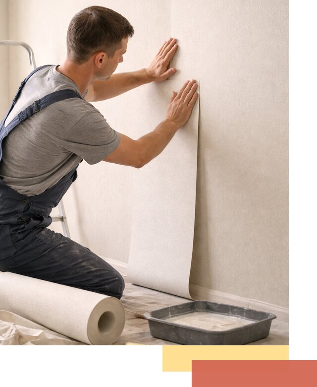 Поклейка флизелиновых обоев в Кохме качественно и быстро