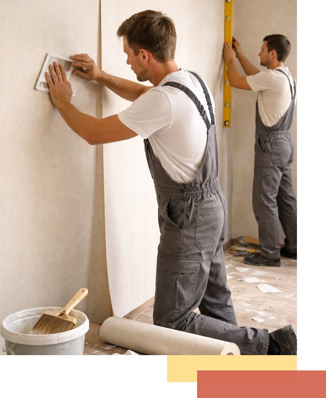 Поклейка бумажных обоев в Кохме качественно и недорого