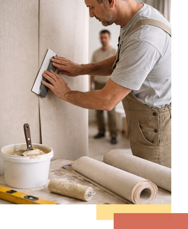 Поклейка текстильных обоев в Кохме профессионально и аккуратно