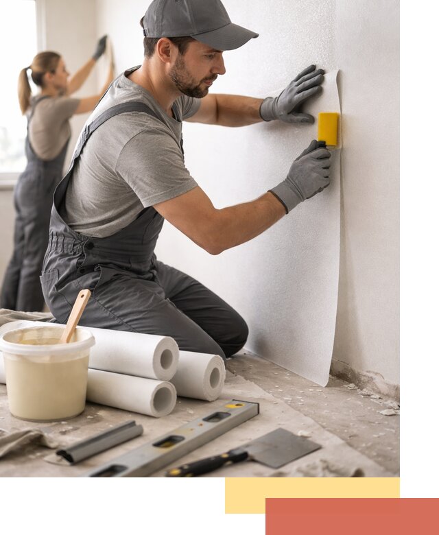 Поклейка стеклообоев профессионально в Кохме