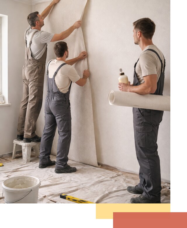 Оклейка стен обоями в Кохме — качественно и профессионально