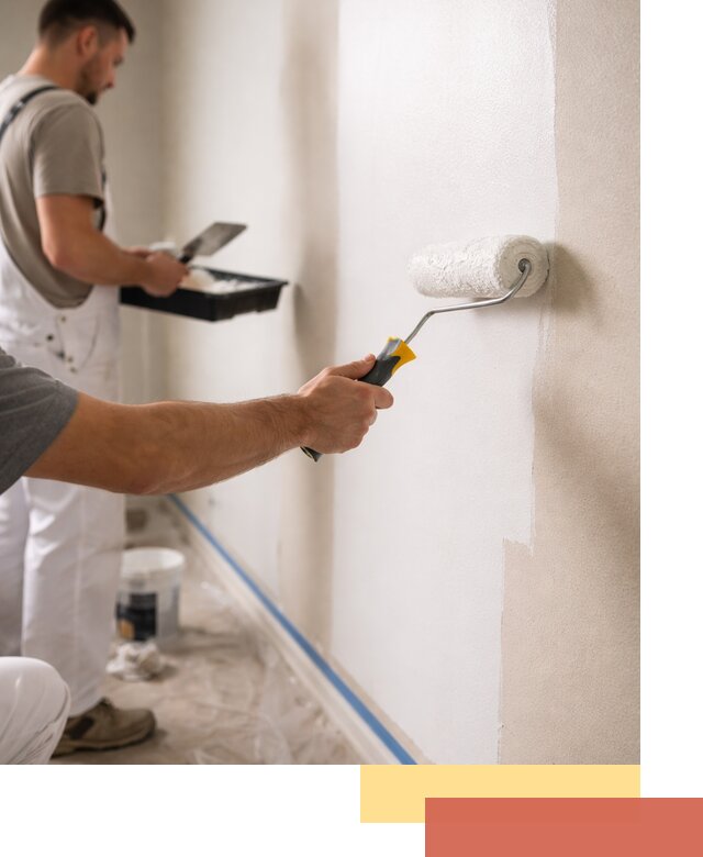 Покраска стен акриловой краской профессионально в Кохме