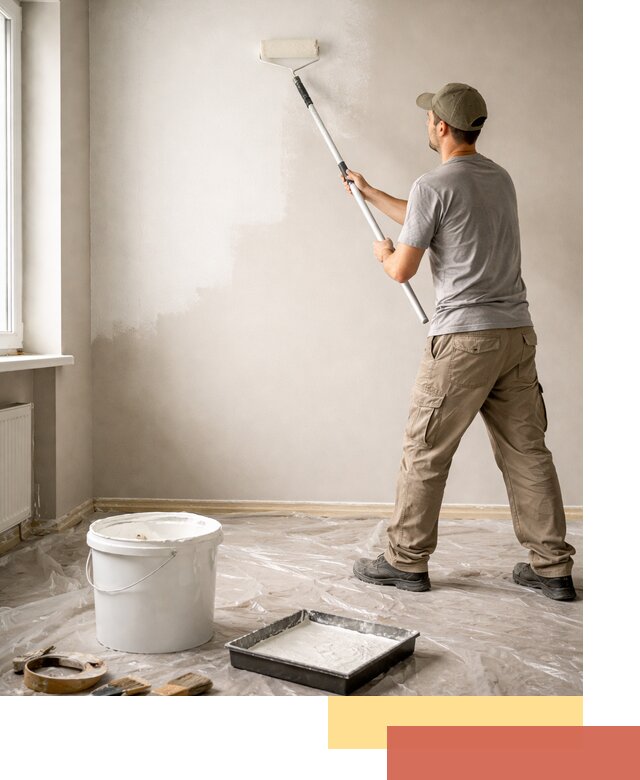 Покраска стен латексной краской в Кохме качественно и быстро