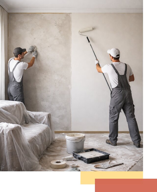 Покраска стен антивандальной краской в Кохме