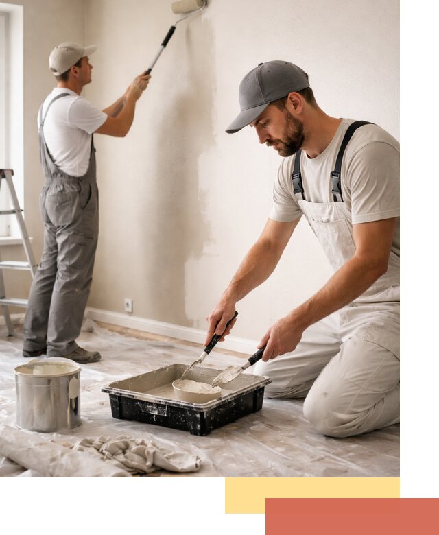 Покраска стен в квартире в Кохме — профессионально и аккуратно