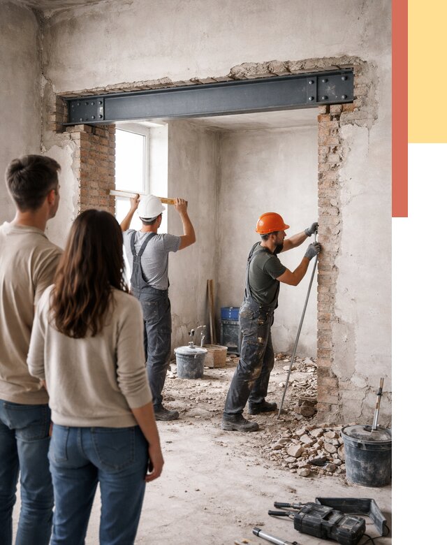 Усиление проема в стене в Кохме от 9869 руб. — усиление дверного проема металлоконструкцией | ОТДЕЛОЧНИК-Кхм