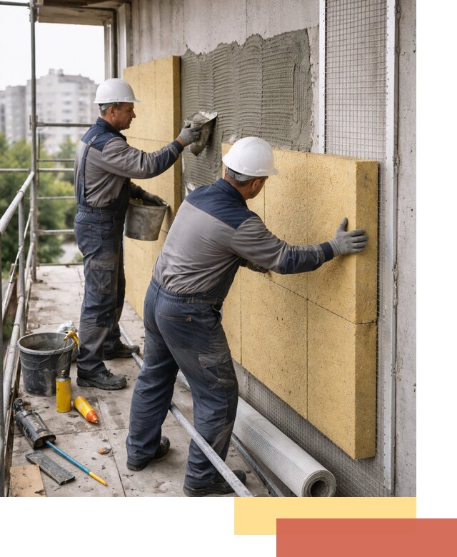 Утепление стен зданий и домов в Кохме качественно и надежно