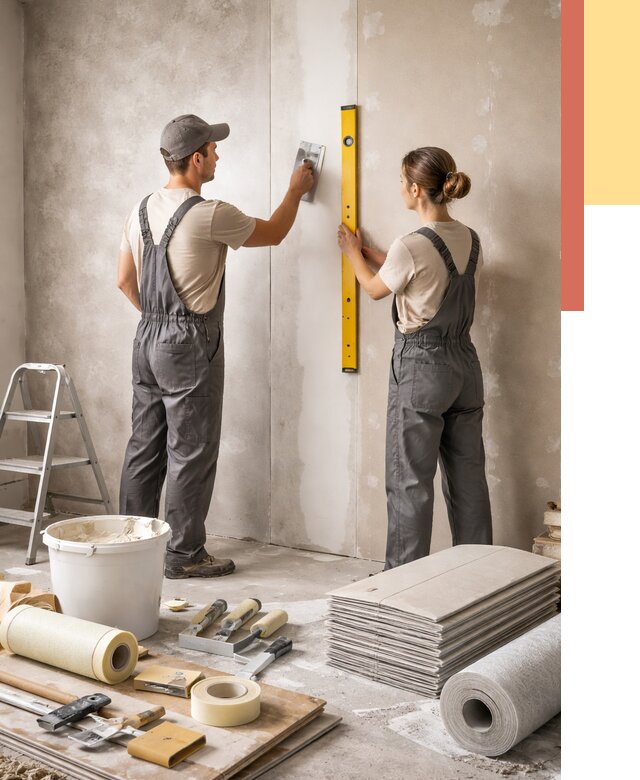 Отделка стен в Кохме от 1558 руб/м² — недорого, быстро, под ключ | ОТДЕЛОЧНИК-Кхм