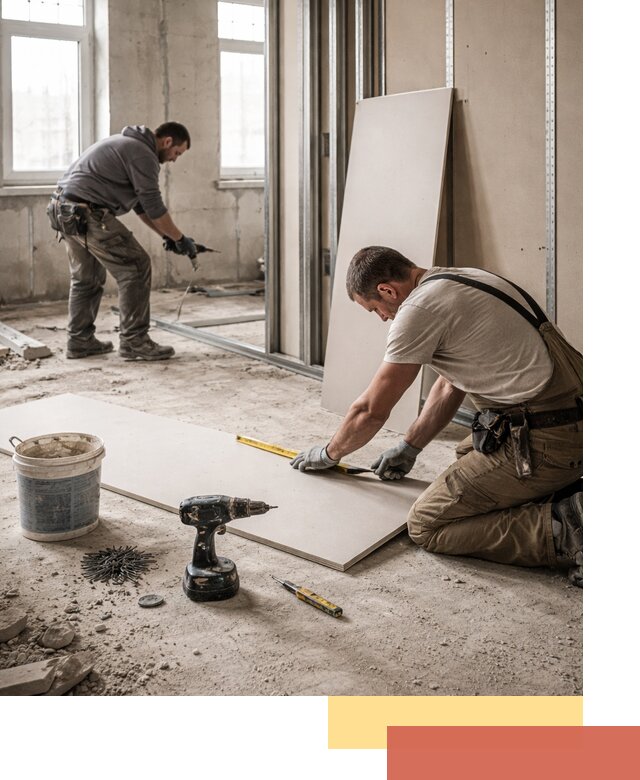 Кладка перегородок из ПГП под ключ в Кохме