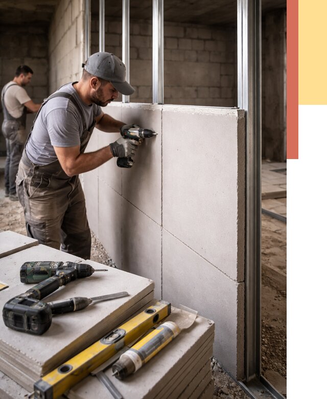 Кладка влагостойких перегородок ПГП в Кохме от 1247 руб. под ключ | ОТДЕЛОЧНИК-Кхм