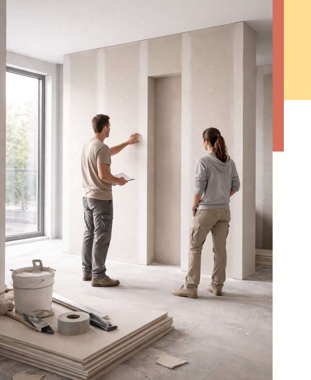 Зонирующая перегородка из гипсокартона в Кохме от 2909 руб. под ключ | ОТДЕЛОЧНИК-Кхм