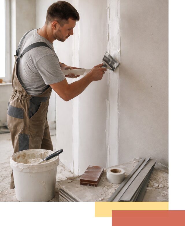 Шпаклевка перегородок из гипсокартона в Кохме качественно и быстро