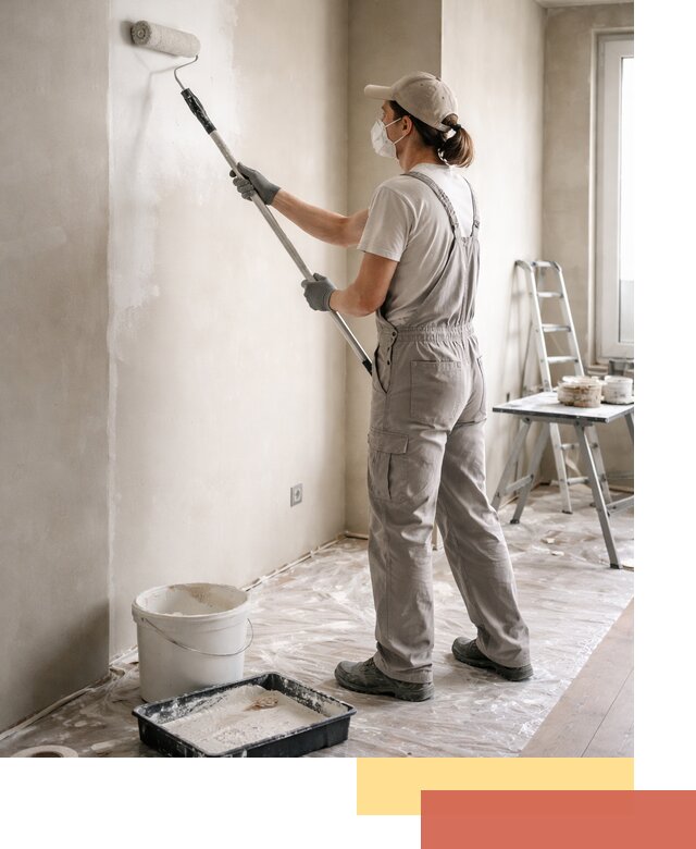 Покраска перегородок из гипсокартона в Кохме качественно и недорого