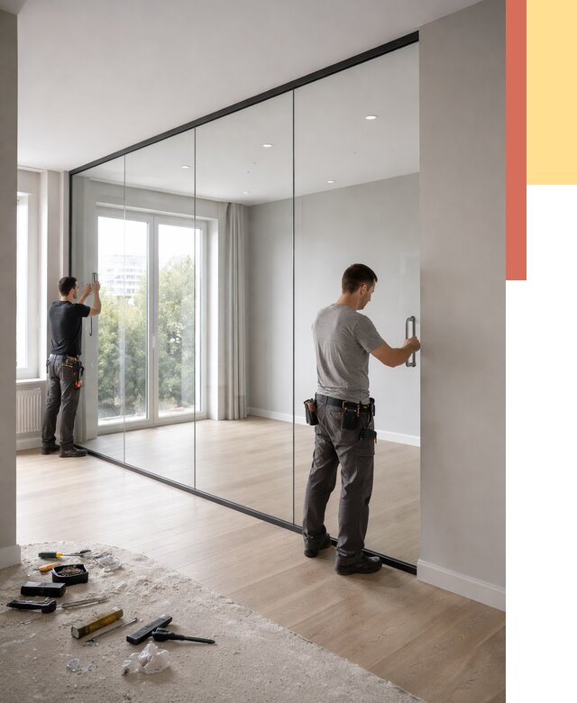 Изготовление стеклянных перегородок в Кохме от 12829 руб. под ключ | ОТДЕЛОЧНИК-Кхм