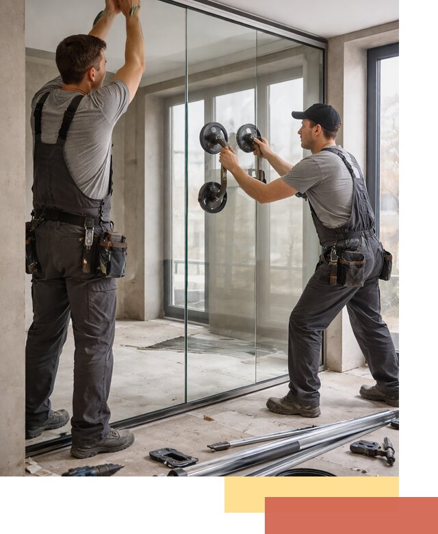 Цельностеклянные перегородки под ключ в Кохме