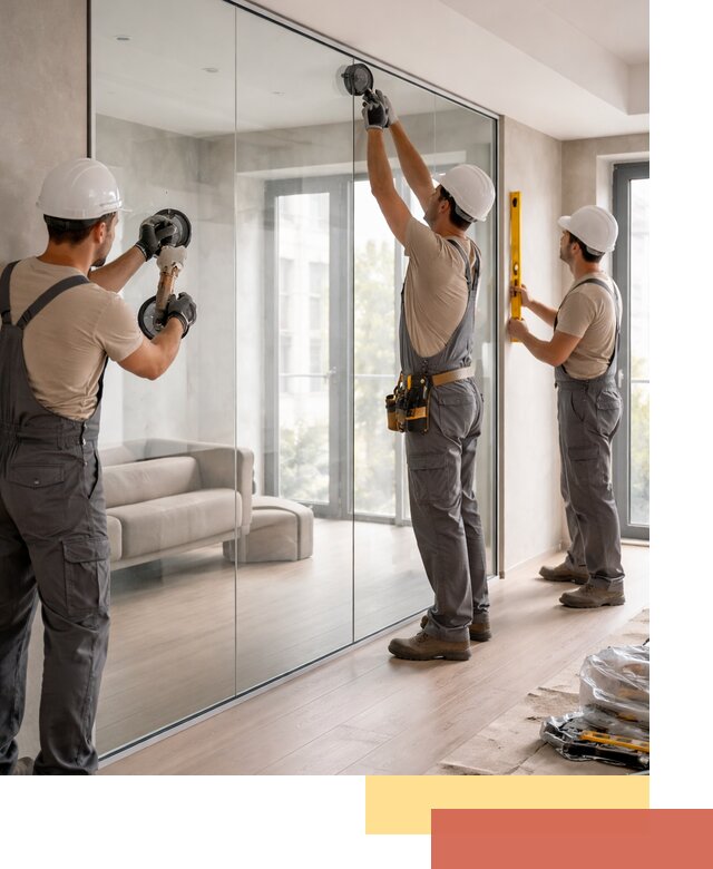 Перегородки из закаленного стекла в Кохме для офисов и квартир