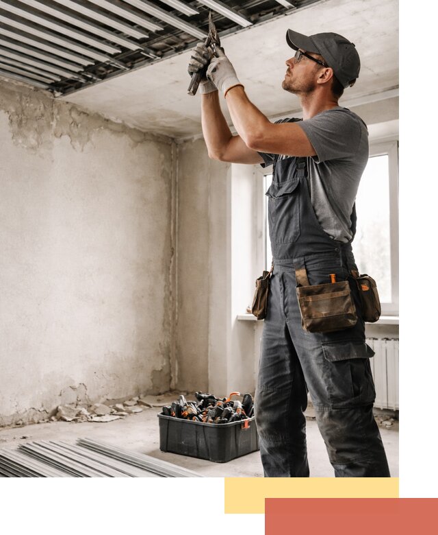 Демонтаж реечного потолка в Кохме быстро и аккуратно