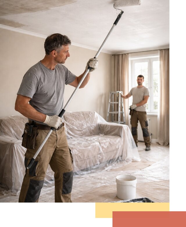 Грунтовка потолка в Кохме — подготовка под покраску и отделку