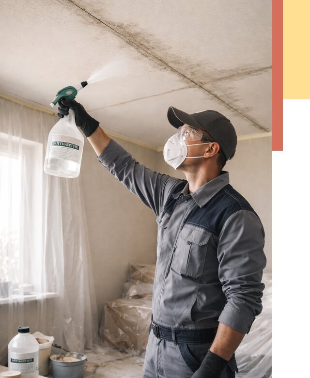 Антисептическая обработка потолка в Кохме от 2597 руб. | ОТДЕЛОЧНИК-Кхм