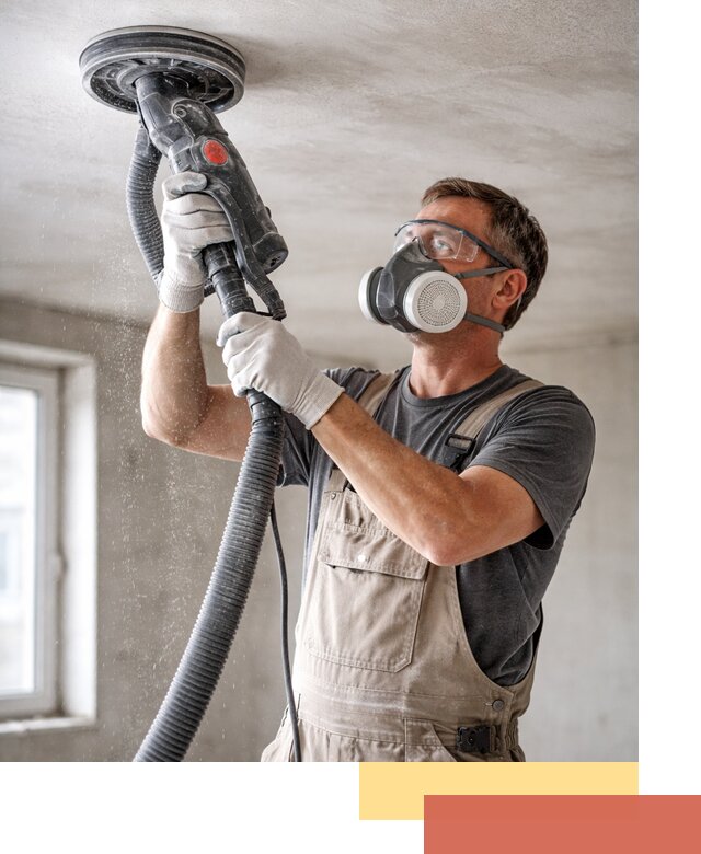 Шлифовка потолка в Кохме — качественная подготовка под отделку