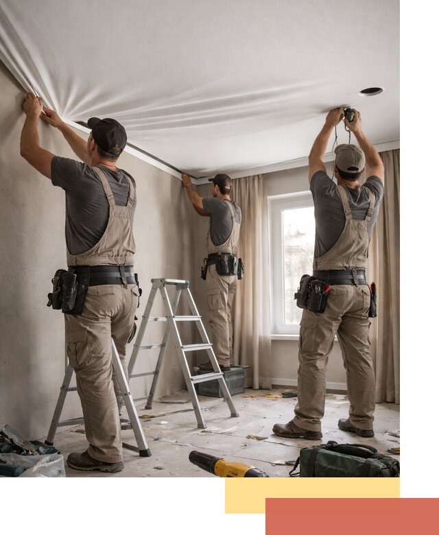 Монтаж матового натяжного потолка в Кохме качественно и быстро