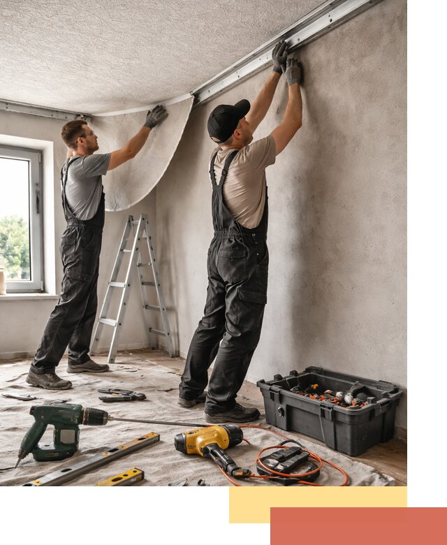 Монтаж фактурного натяжного потолка в Кохме качественно и быстро