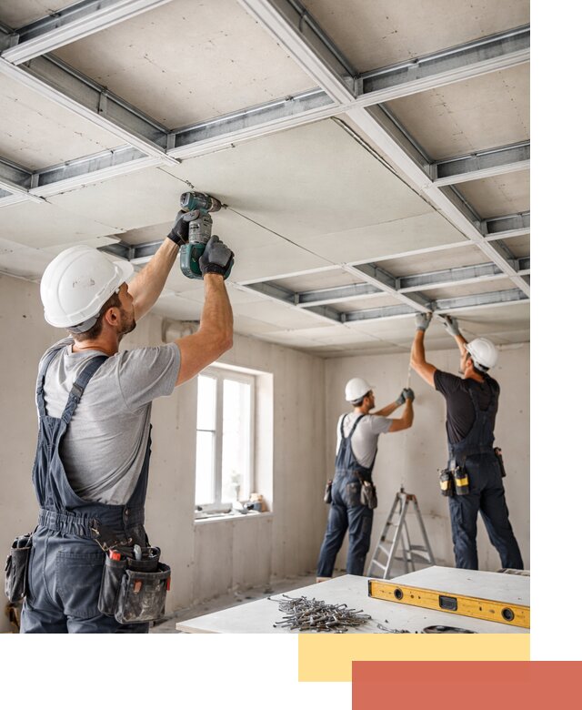 Кессонный потолок из гипсокартона под ключ в Кохме