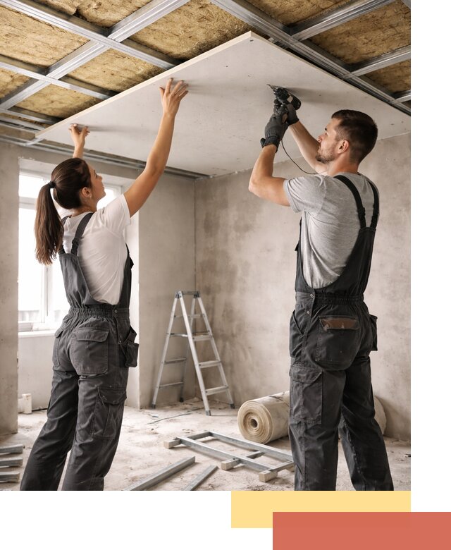 Звукоизоляция потолка из ГКЛ в Кохме профессионально и надежно