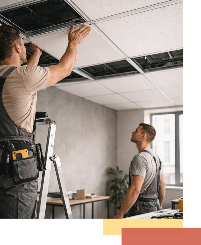 Монтаж потолочной плитки в Кохме качественно и в срок