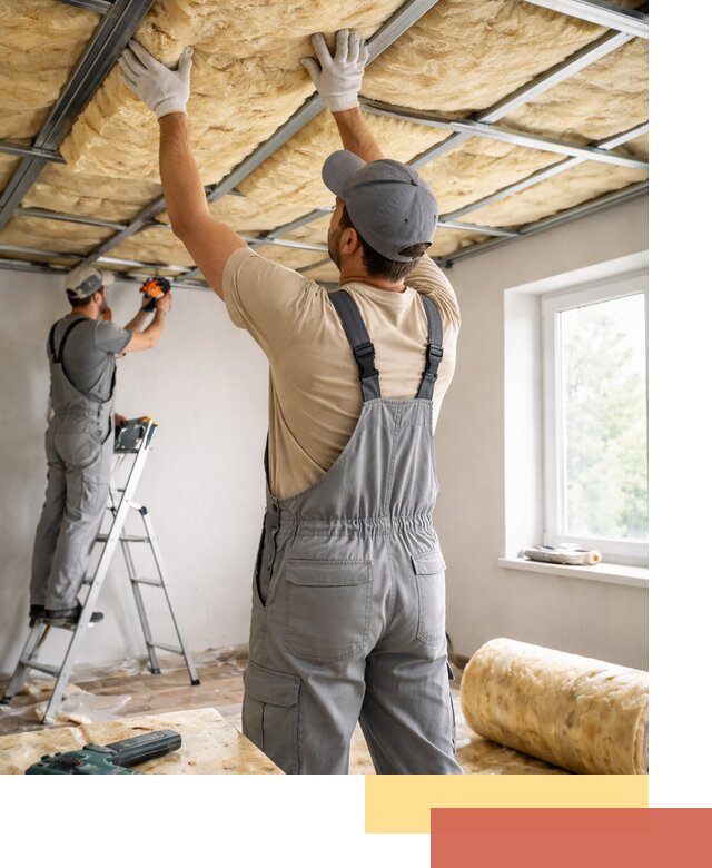 Утепление потолка под ключ в Кохме качественно и быстро