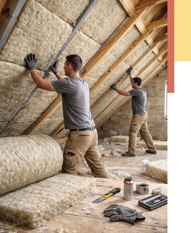 Утепление потолка минватой в Кохме от 1506 руб. — быстро и недорого | ОТДЕЛОЧНИК-Кхм